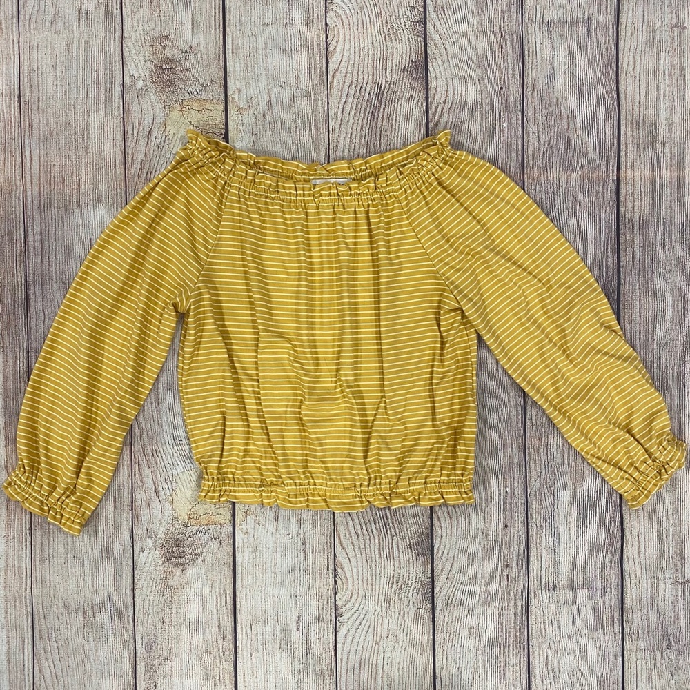 NWOT Beautees Girls Cropped 3/4 Sleeve Top